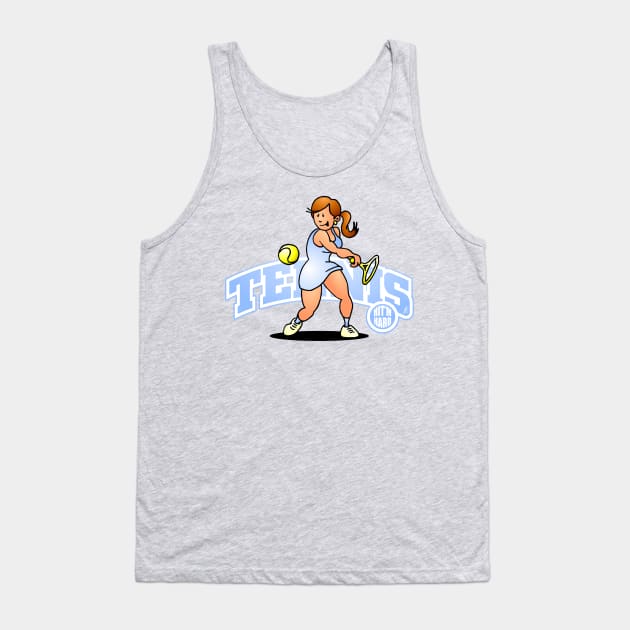 Tennis - Hit'm hard Tank Top by Cardvibes